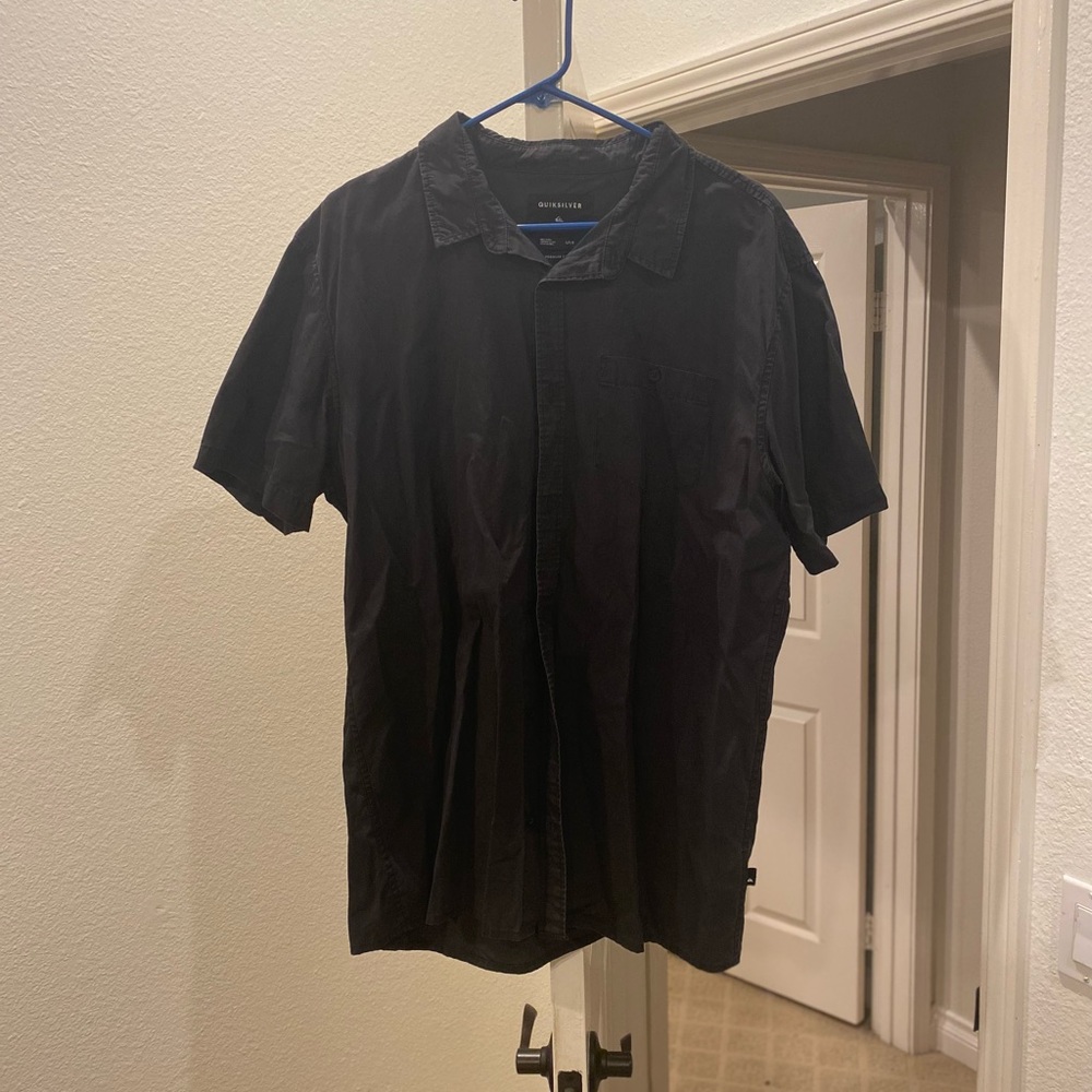 Mens Large Quiksilver Button Up